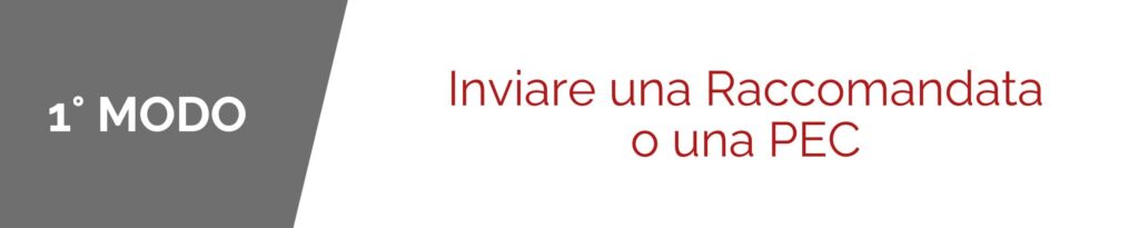 Come evitare la prescrizione dei crediti commerciali - primo modo